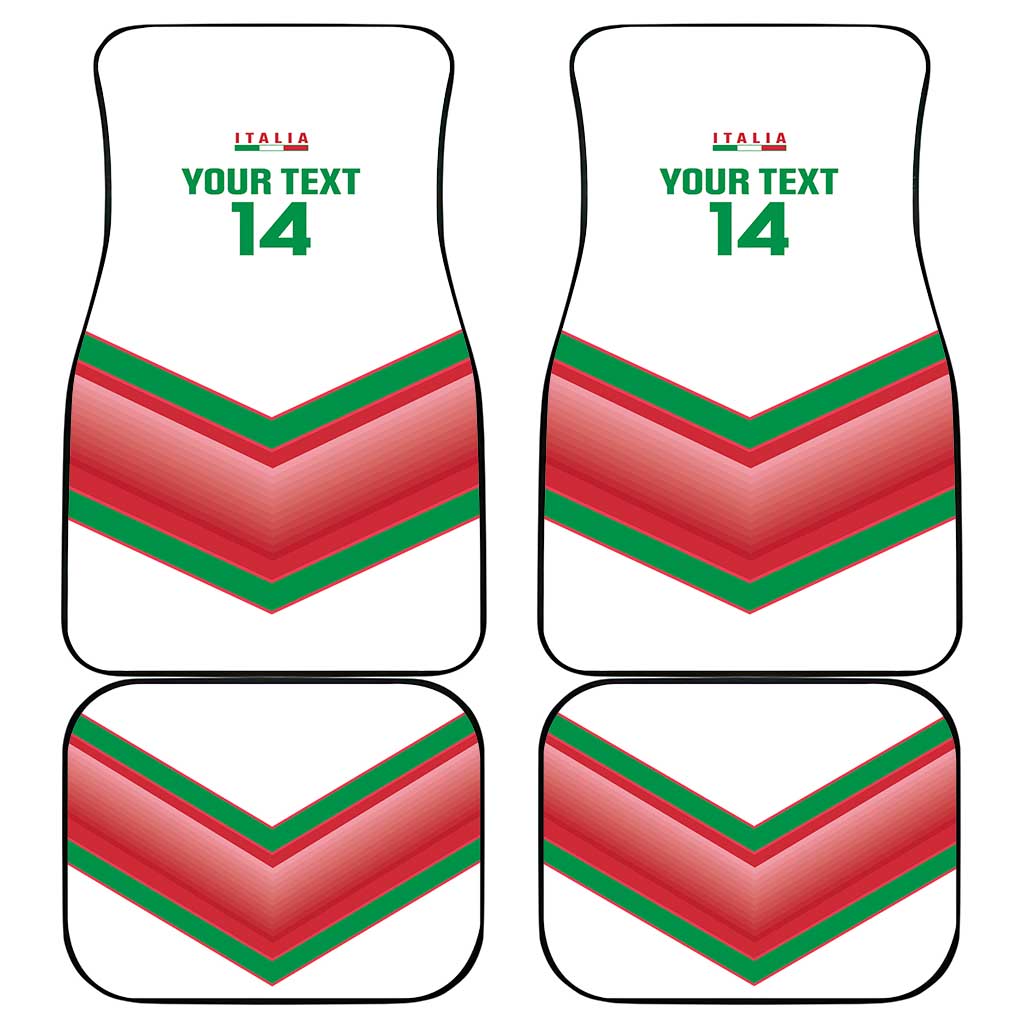 Custom Italy Football Car Mats Go Gli Azzurri Italian Wolf