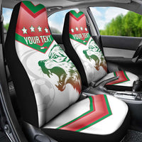 Custom Italy Football Car Seat Cover Go Gli Azzurri Italian Wolf