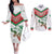 Custom Italy Football Couples Matching Off The Shoulder Long Sleeve Dress and Long Sleeve Button Shirt Go Gli Azzurri Italian Wolf