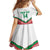 Custom Italy Football Family Matching Off Shoulder Short Dress and Hawaiian Shirt Go Gli Azzurri Italian Wolf