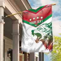 Custom Italy Football Garden Flag Go Gli Azzurri Italian Wolf