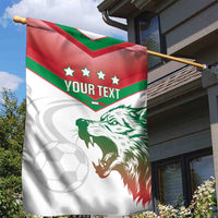 Custom Italy Football Garden Flag Go Gli Azzurri Italian Wolf