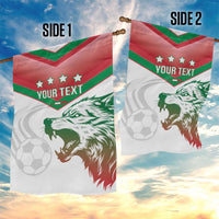 Custom Italy Football Garden Flag Go Gli Azzurri Italian Wolf