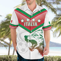 Custom Italy Football Hawaiian Shirt Go Gli Azzurri Italian Wolf
