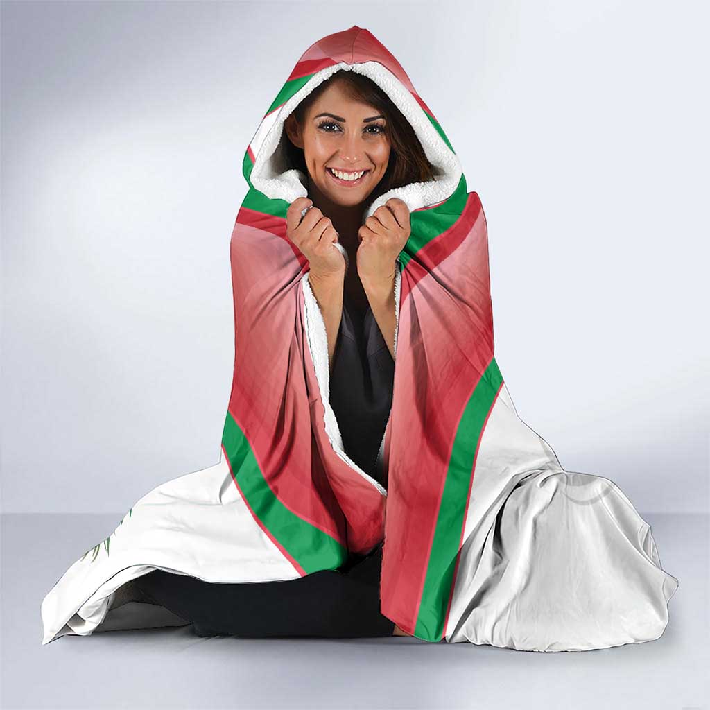 Custom Italy Football Hooded Blanket Go Gli Azzurri Italian Wolf