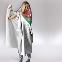 Custom Italy Football Hooded Blanket Go Gli Azzurri Italian Wolf