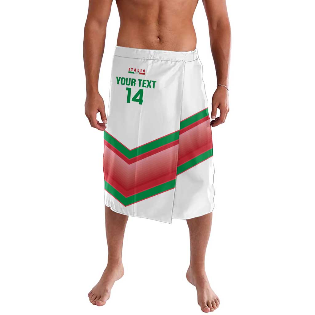 Custom Italy Football Lavalava Go Gli Azzurri Italian Wolf