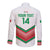 Custom Italy Football Long Sleeve Button Shirt Go Gli Azzurri Italian Wolf