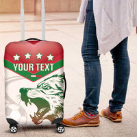Custom Italy Football Luggage Cover Go Gli Azzurri Italian Wolf