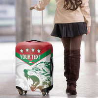 Custom Italy Football Luggage Cover Go Gli Azzurri Italian Wolf