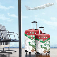 Custom Italy Football Luggage Cover Go Gli Azzurri Italian Wolf