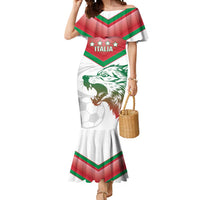 Custom Italy Football Mermaid Dress Go Gli Azzurri Italian Wolf