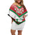 Custom Italy Football Off Shoulder Short Dress Go Gli Azzurri Italian Wolf