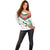 Custom Italy Football Off Shoulder Sweater Go Gli Azzurri Italian Wolf