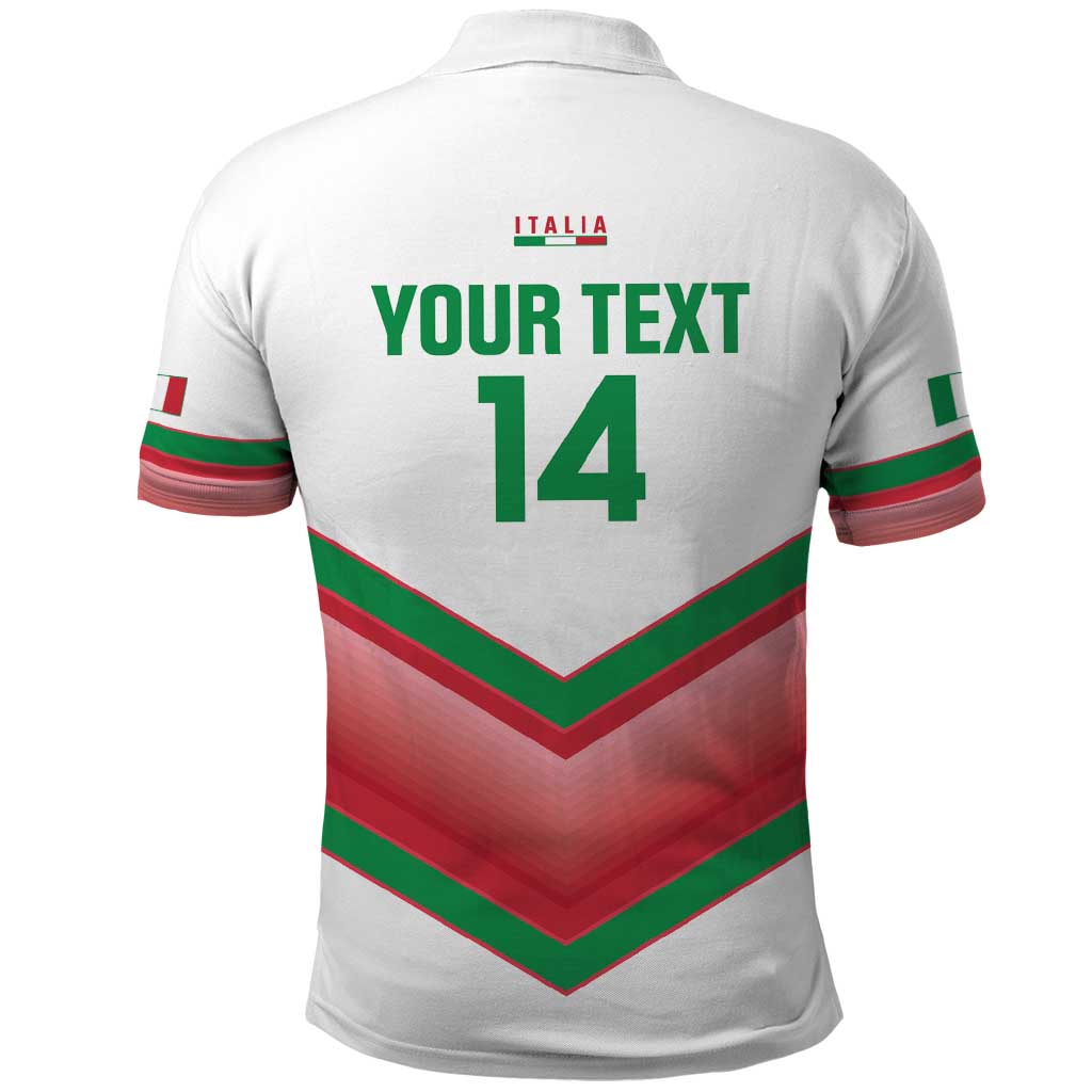 Custom Italy Football Polo Shirt Go Gli Azzurri Italian Wolf