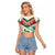 Custom Italy Football Raglan Cropped T Shirt Go Gli Azzurri Italian Wolf