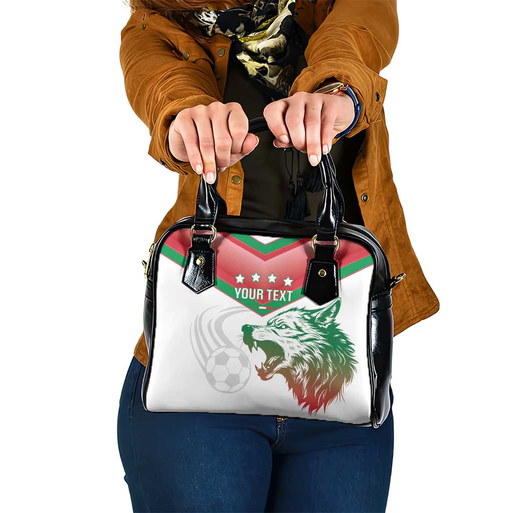 Custom Italy Football Shoulder Handbag Go Gli Azzurri Italian Wolf