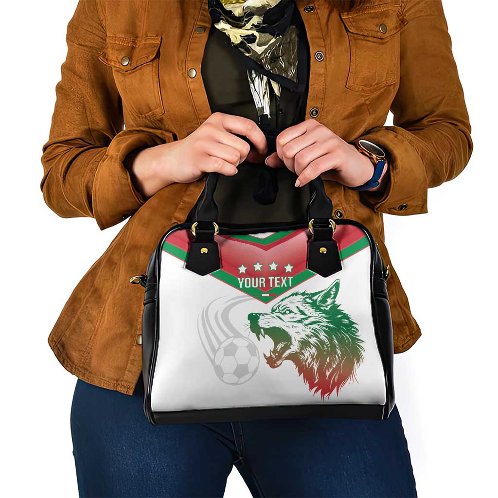 Custom Italy Football Shoulder Handbag Go Gli Azzurri Italian Wolf