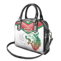 Custom Italy Football Shoulder Handbag Go Gli Azzurri Italian Wolf
