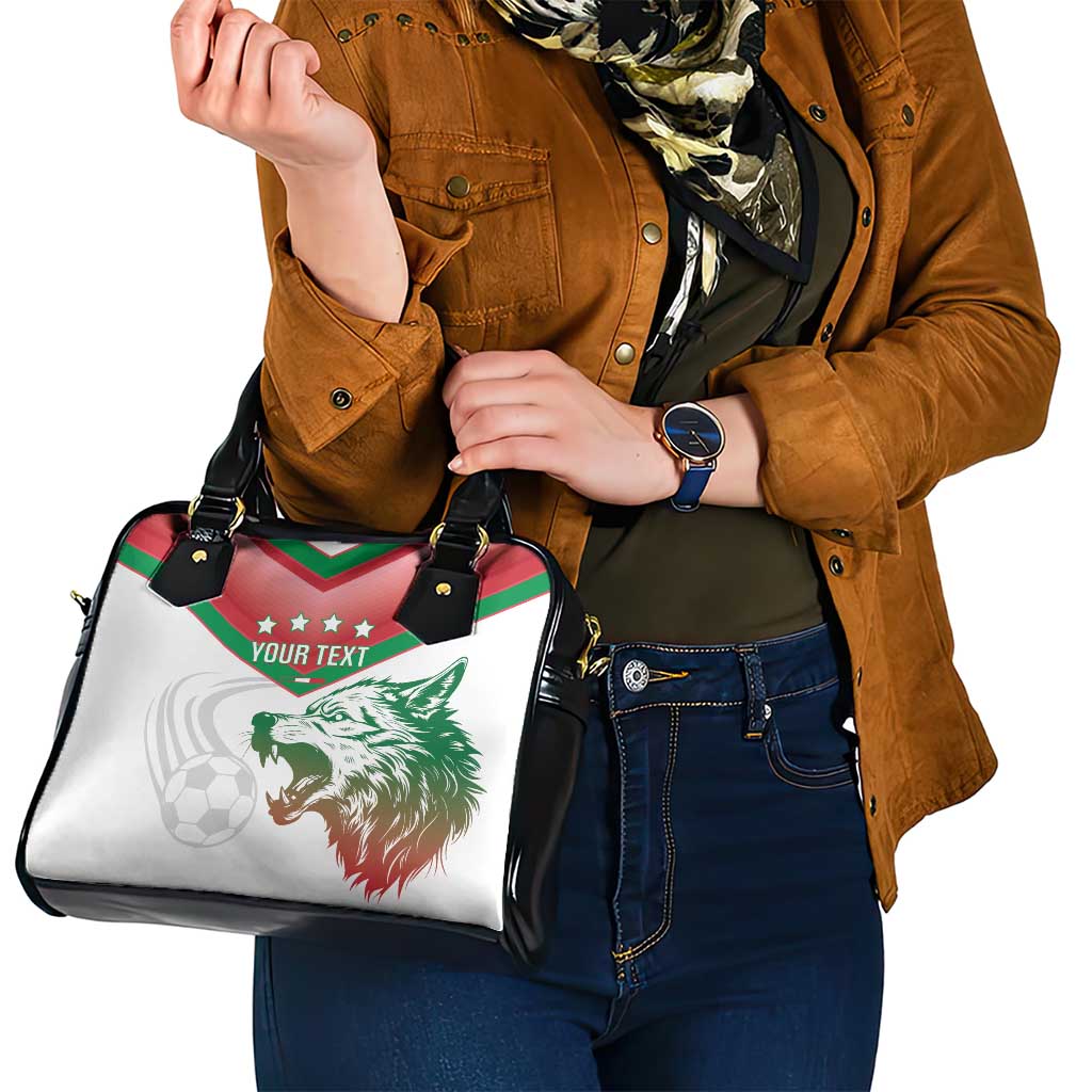 Custom Italy Football Shoulder Handbag Go Gli Azzurri Italian Wolf