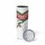 Custom Italy Football Skinny Tumbler Go Gli Azzurri Italian Wolf