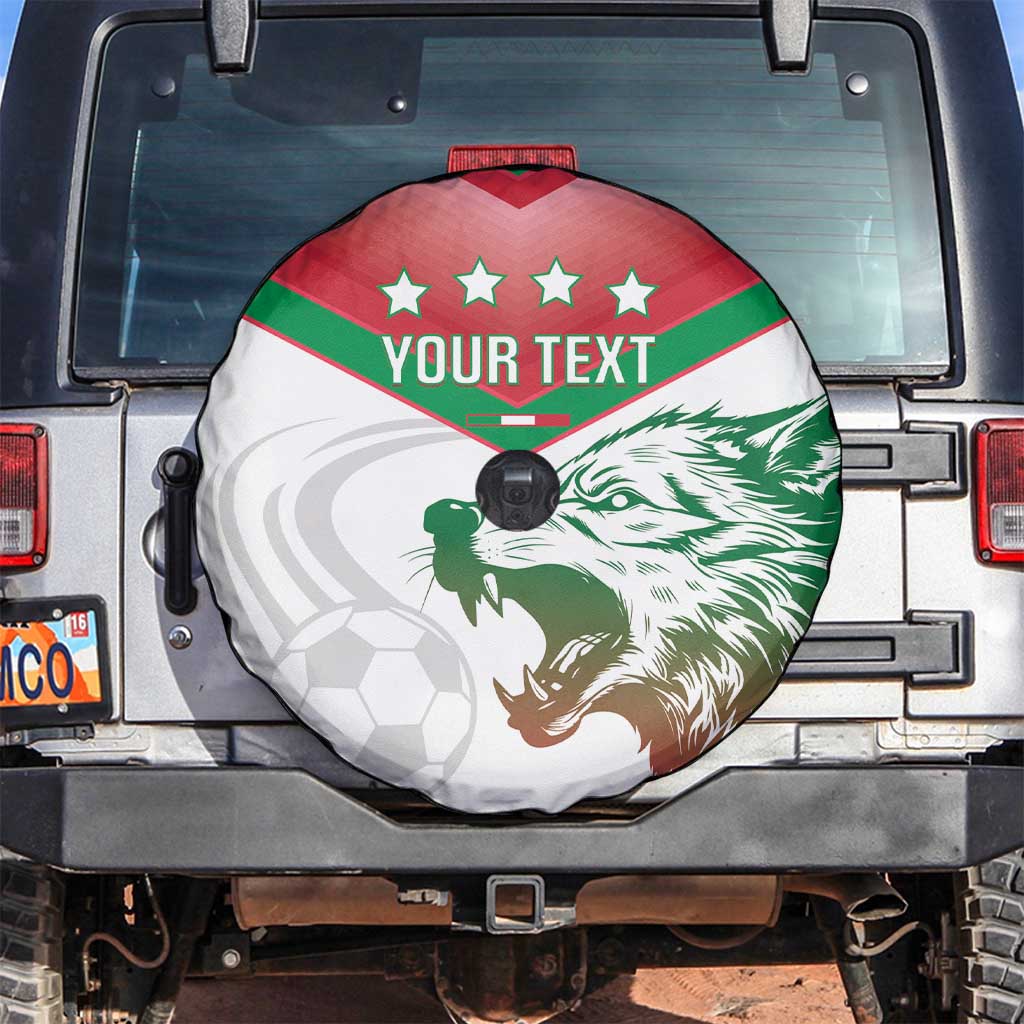 Custom Italy Football Spare Tire Cover Go Gli Azzurri Italian Wolf