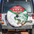 Custom Italy Football Spare Tire Cover Go Gli Azzurri Italian Wolf