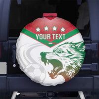Custom Italy Football Spare Tire Cover Go Gli Azzurri Italian Wolf