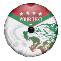 Custom Italy Football Spare Tire Cover Go Gli Azzurri Italian Wolf