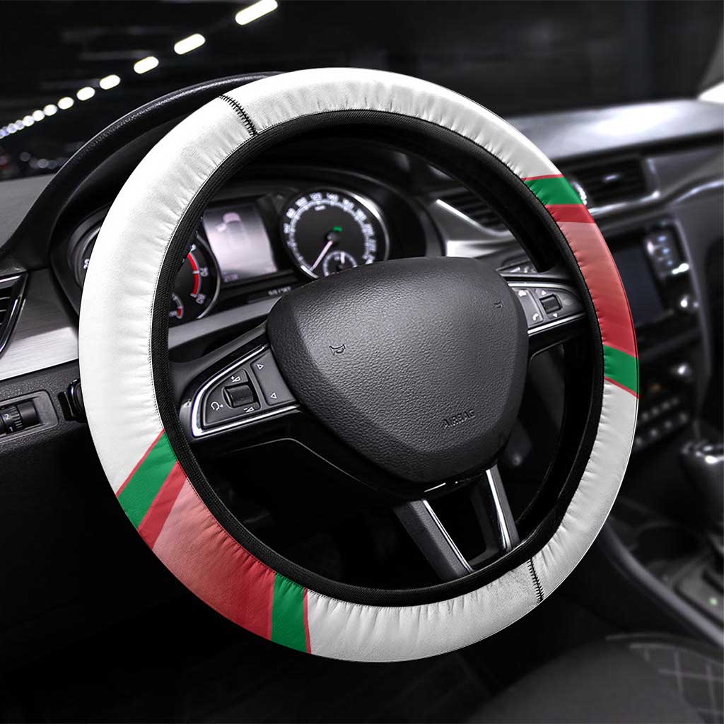 Italy Football Steering Wheel Cover Go Gli Azzurri Italian Wolf