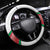 Italy Football Steering Wheel Cover Go Gli Azzurri Italian Wolf