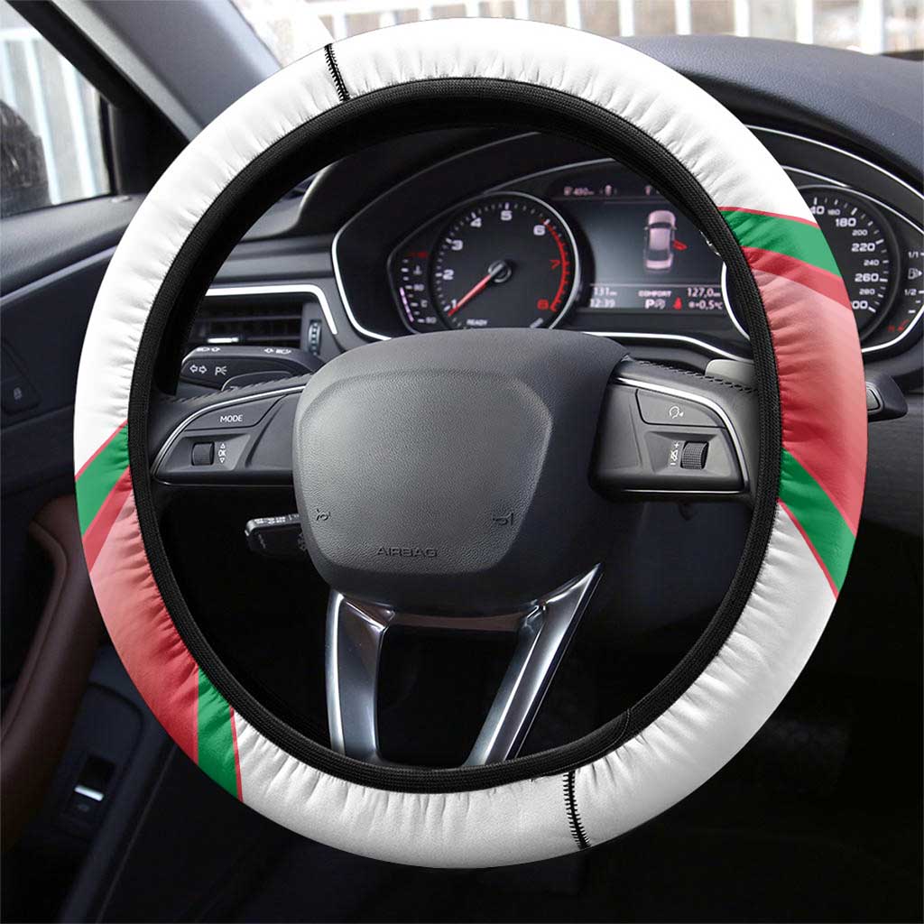 Italy Football Steering Wheel Cover Go Gli Azzurri Italian Wolf