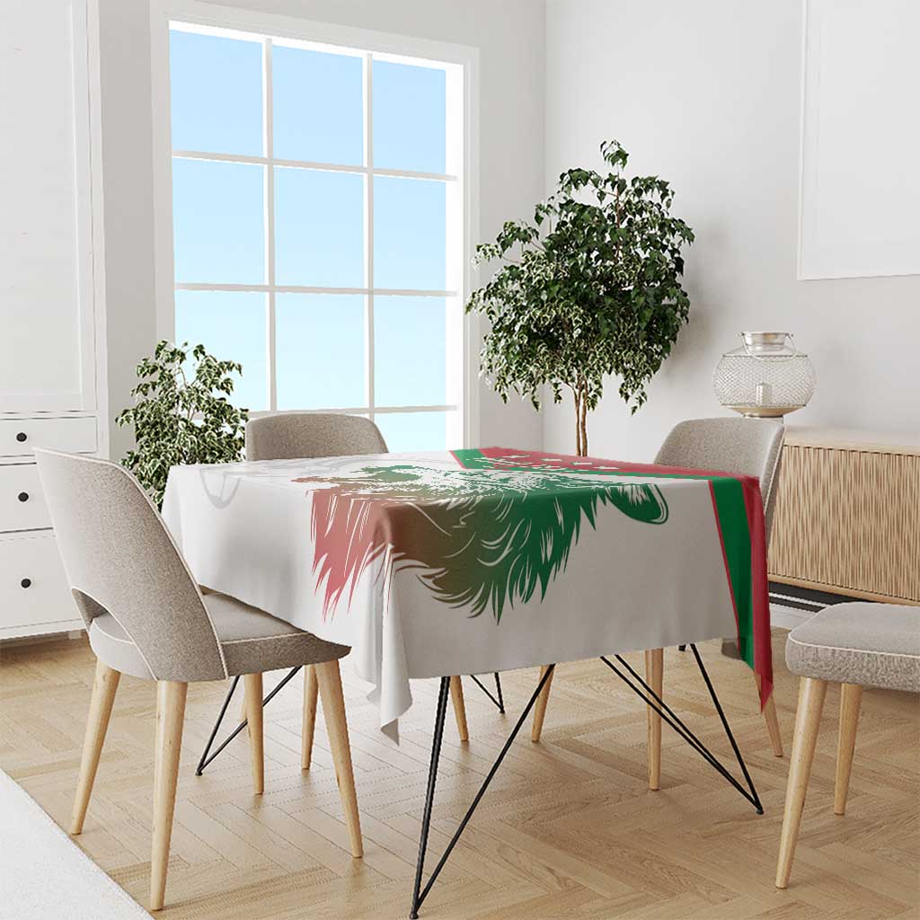 Custom Italy Football Tablecloth Go Gli Azzurri Italian Wolf