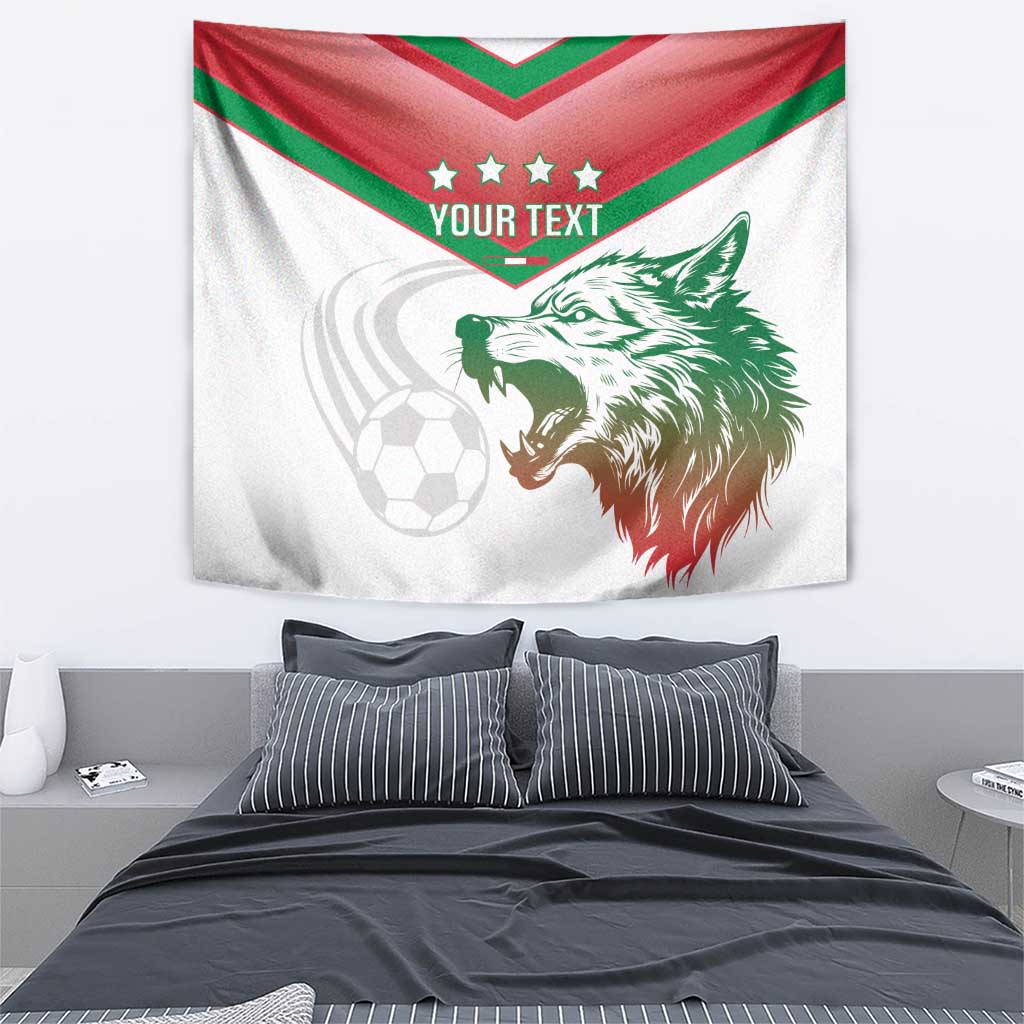 Custom Italy Football Tapestry Go Gli Azzurri Italian Wolf