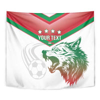 Custom Italy Football Tapestry Go Gli Azzurri Italian Wolf