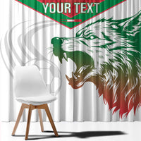 Custom Italy Football Window Curtain Go Gli Azzurri Italian Wolf