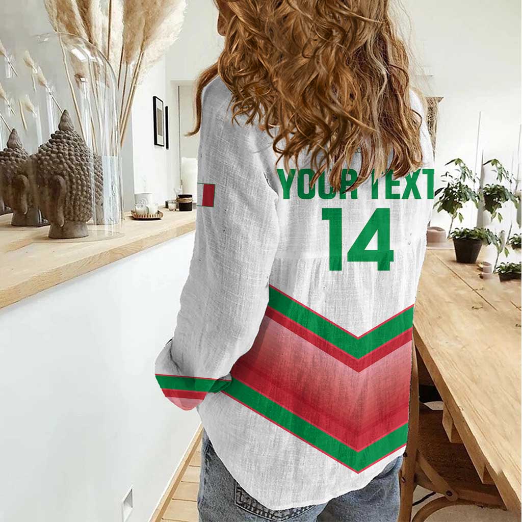 Custom Italy Football Women Casual Shirt Go Gli Azzurri Italian Wolf