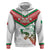 Custom Italy Football Zip Hoodie Go Gli Azzurri Italian Wolf