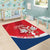 Custom Serbia Football Area Rug Come On Ealges Coat Of Arms Style