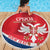 Custom Serbia Football Beach Blanket Come On Ealges Coat Of Arms Style