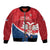 Custom Serbia Football Bomber Jacket Come On Ealges Coat Of Arms Style