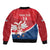 Custom Serbia Football Bomber Jacket Come On Ealges Coat Of Arms Style