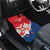 Custom Serbia Football Car Mats Come On Ealges Coat Of Arms Style