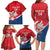 Custom Serbia Football Family Matching Long Sleeve Bodycon Dress and Hawaiian Shirt Come On Ealges Coat Of Arms Style