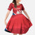 Custom Serbia Football Family Matching Mermaid Dress and Hawaiian Shirt Come On Ealges Coat Of Arms Style