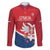 Custom Serbia Football Family Matching Mermaid Dress and Hawaiian Shirt Come On Ealges Coat Of Arms Style