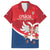 Custom Serbia Football Family Matching Off Shoulder Maxi Dress and Hawaiian Shirt Come On Ealges Coat Of Arms Style