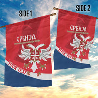 Custom Serbia Football Garden Flag Come On Ealges Coat Of Arms Style