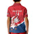 Custom Serbia Football Kid Polo Shirt Come On Ealges Coat Of Arms Style