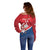 Custom Serbia Football Off Shoulder Sweater Come On Ealges Coat Of Arms Style
